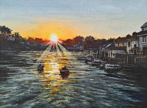 - Acrylic on Canvas, Painting by Liz Newbery, measuring 12 x 16 cm (H x W) £58